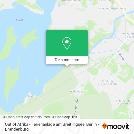 Карта Out of Afrika - Ferienanlage am Breitlingsee