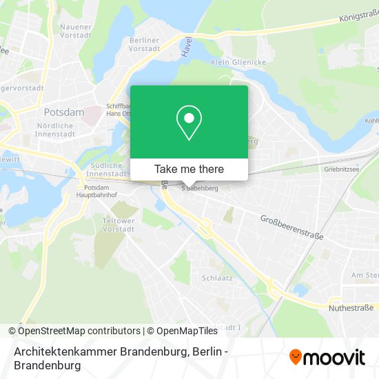 Architektenkammer Brandenburg map