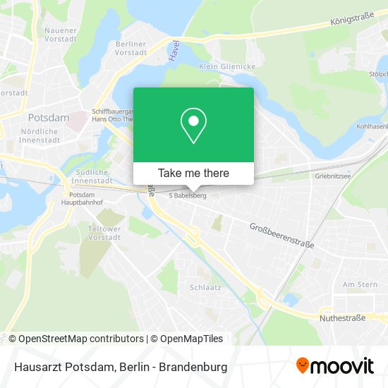 Hausarzt Potsdam map