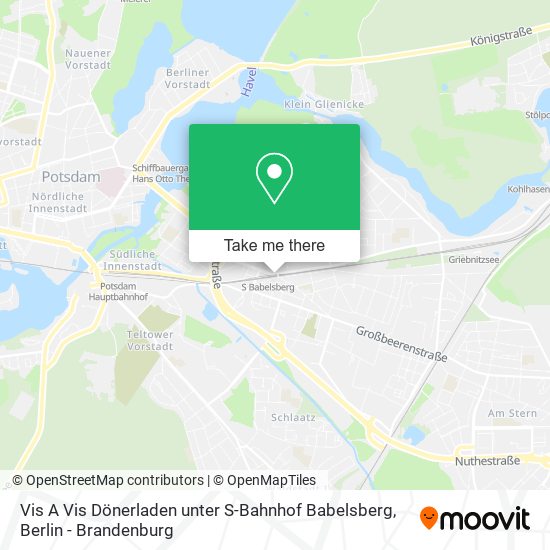 Vis A Vis Dönerladen unter S-Bahnhof Babelsberg map