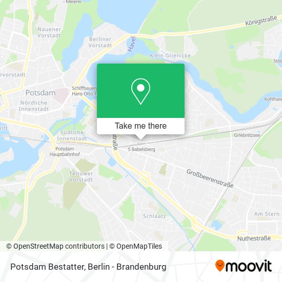 Potsdam Bestatter map