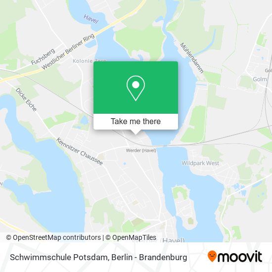 Schwimmschule Potsdam map