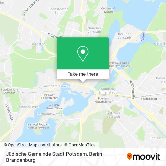Карта Jüdische Gemeinde Stadt Potsdam