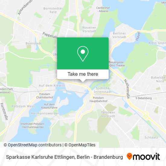 Sparkasse Karlsruhe Ettlingen map