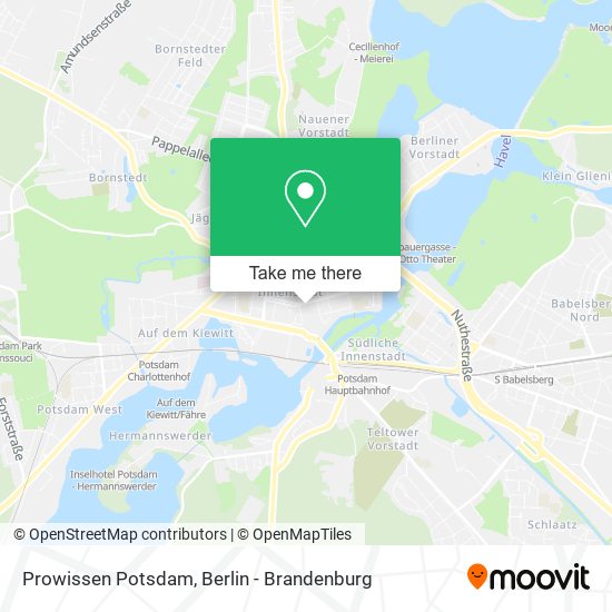 Prowissen Potsdam map