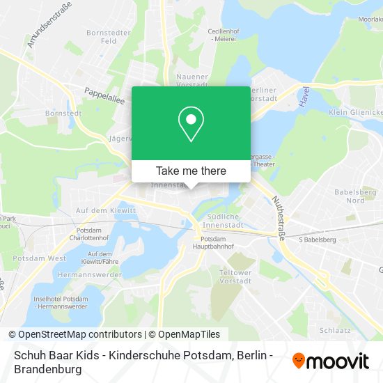 Schuh Baar Kids - Kinderschuhe Potsdam map