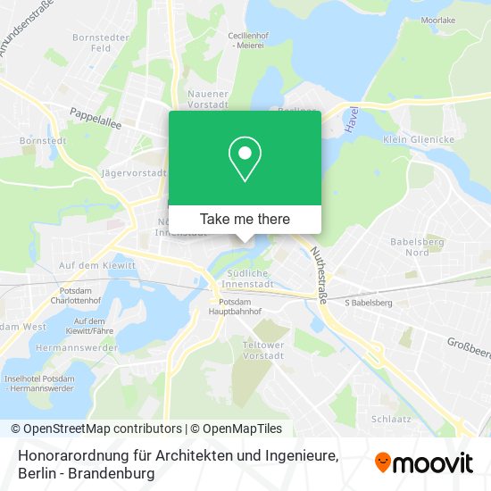Honorarordnung für Architekten und Ingenieure map
