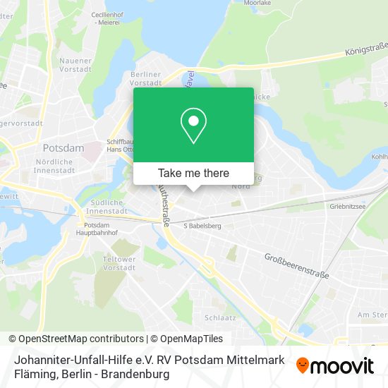 Johanniter-Unfall-Hilfe e.V. RV Potsdam Mittelmark Fläming map