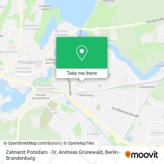 Zahnarzt Potsdam - Dr. Andreas Grünewald map