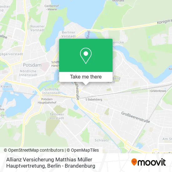 Карта Allianz Versicherung Matthias Müller Hauptvertretung