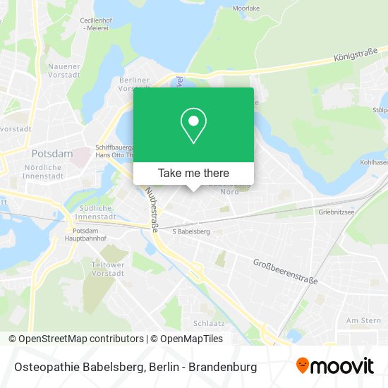 Карта Osteopathie Babelsberg