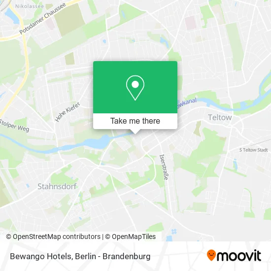Bewango Hotels map