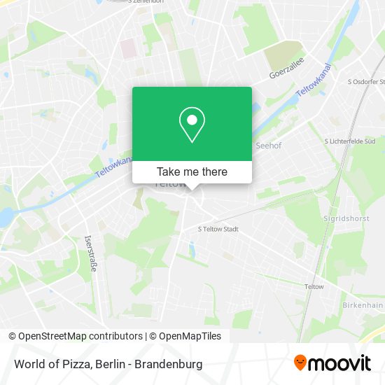 World of Pizza map