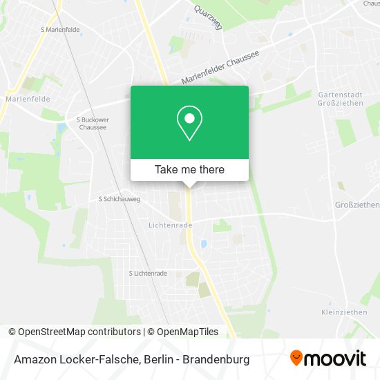 Amazon Locker-Falsche map