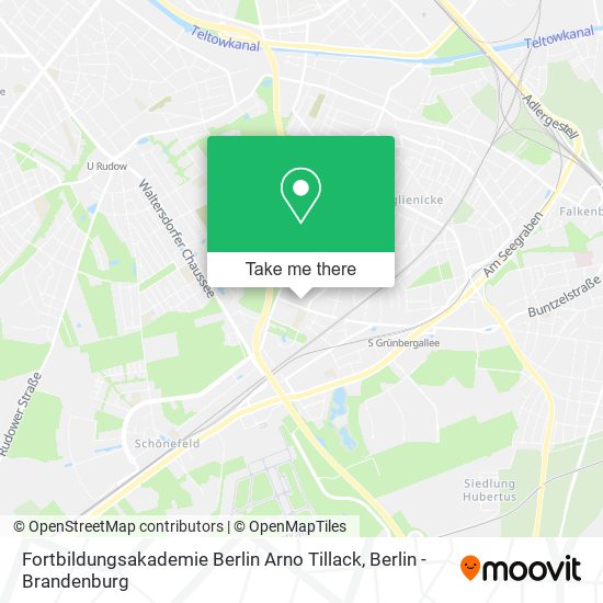 Карта Fortbildungsakademie Berlin Arno Tillack