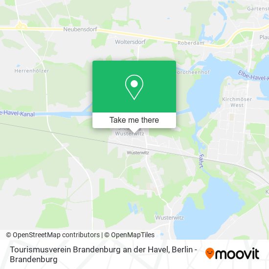 Tourismusverein Brandenburg an der Havel map