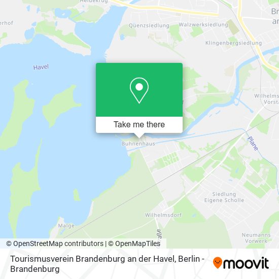 Tourismusverein Brandenburg an der Havel map