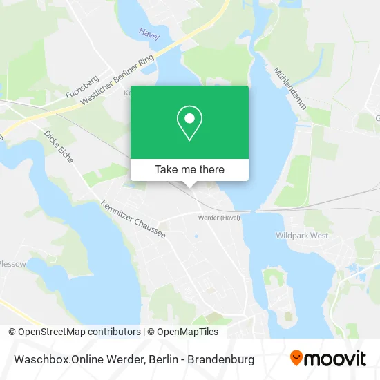 Waschbox.Online Werder map