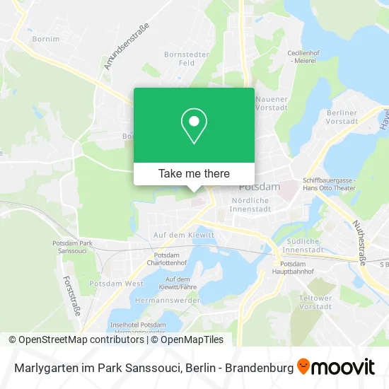 Карта Marlygarten im Park Sanssouci
