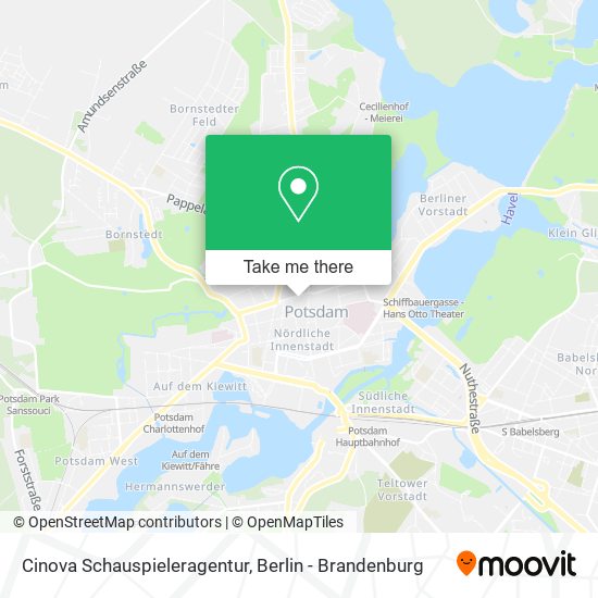 Cinova Schauspieleragentur map