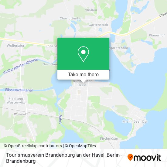 Tourismusverein Brandenburg an der Havel map