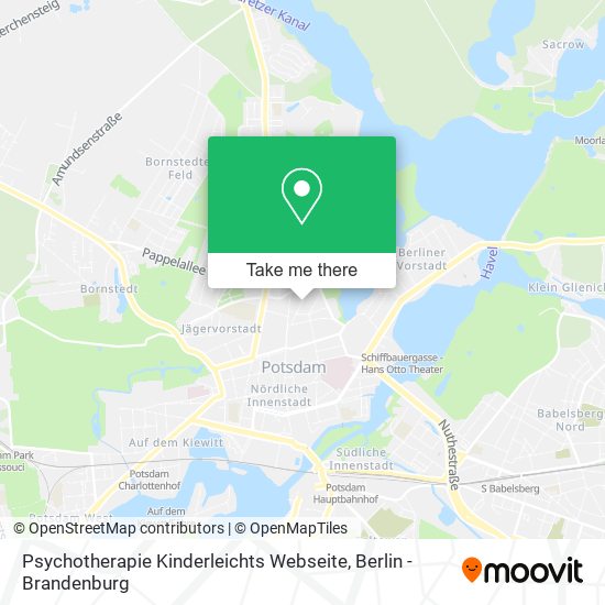Psychotherapie Kinderleichts Webseite map