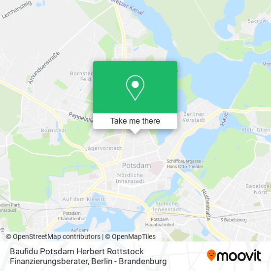 Baufidu Potsdam Herbert Rottstock Finanzierungsberater map