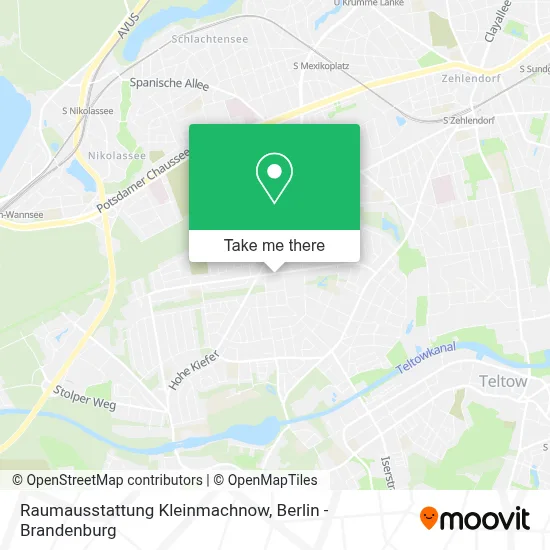 Raumausstattung Kleinmachnow map