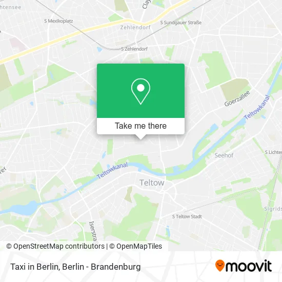Карта Taxi in Berlin