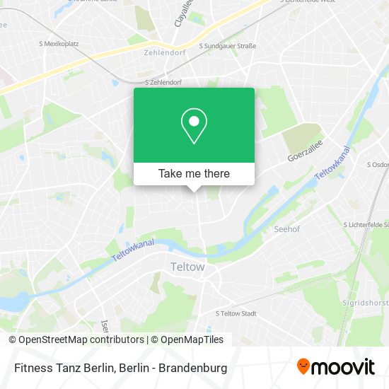 Fitness Tanz Berlin map