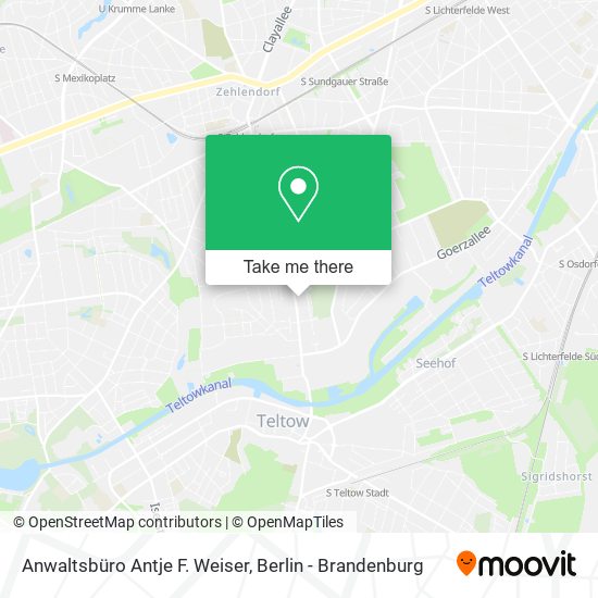 Anwaltsbüro Antje F. Weiser map
