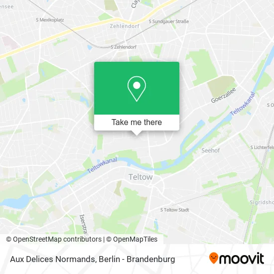 Карта Aux Delices Normands