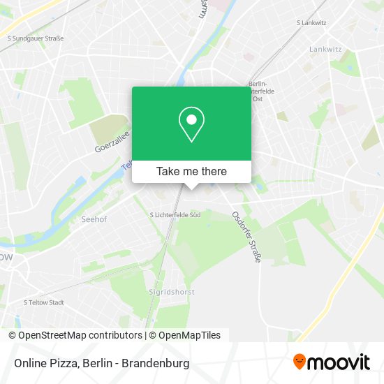Online Pizza map