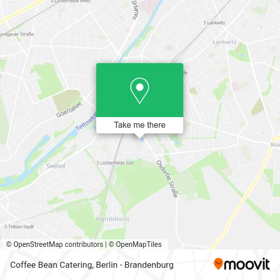 Coffee Bean Catering map