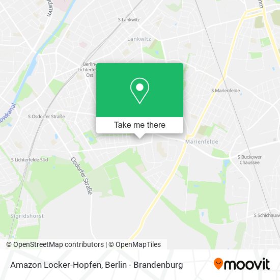 Карта Amazon Locker-Hopfen