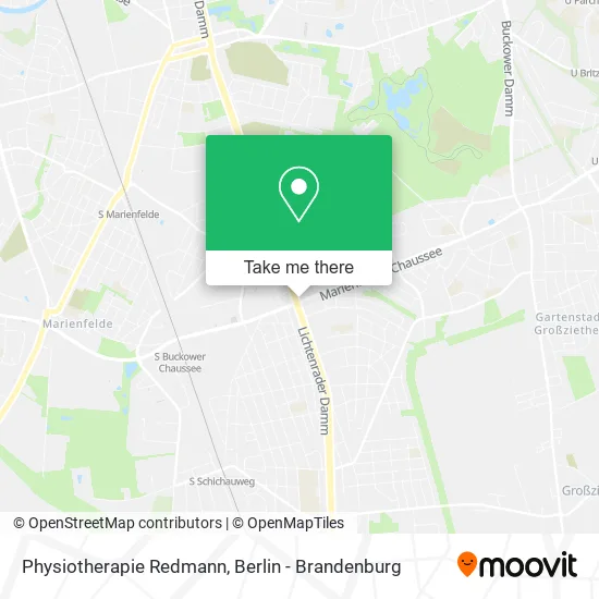 Physiotherapie Redmann map