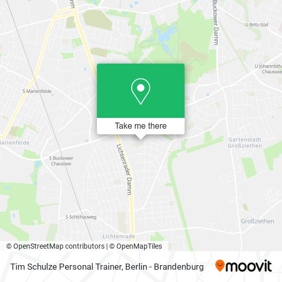 Tim Schulze Personal Trainer map