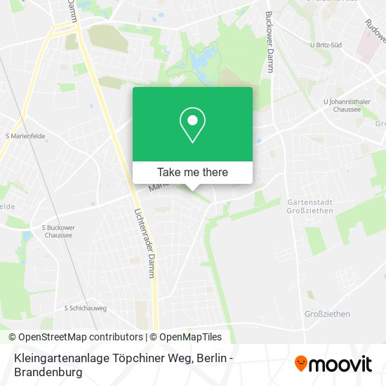 Kleingartenanlage Töpchiner Weg map