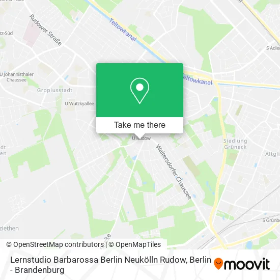 Карта Lernstudio Barbarossa Berlin Neukölln Rudow