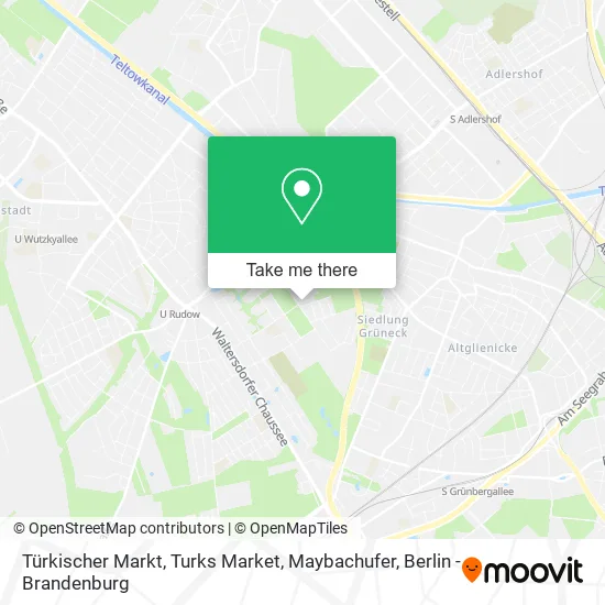 Карта Türkischer Markt, Turks Market, Maybachufer