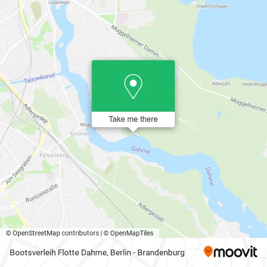 Bootsverleih Flotte Dahme map