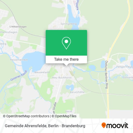 Gemeinde Ahrensfelde map