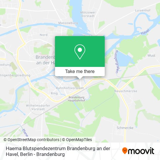 Карта Haema Blutspendezentrum Brandenburg an der Havel