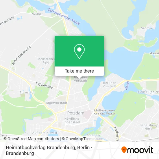 Heimatbuchverlag Brandenburg map