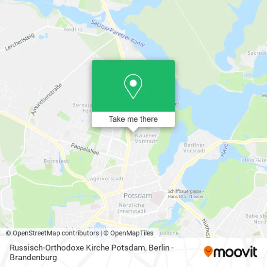 Russisch-Orthodoxe Kirche Potsdam map