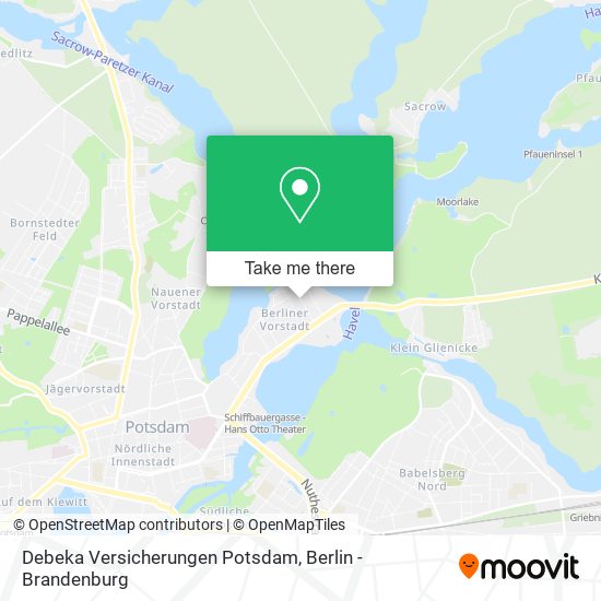 Debeka Versicherungen Potsdam map