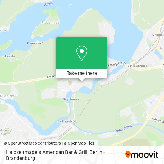 Карта Halbzeitmädels American Bar & Grill