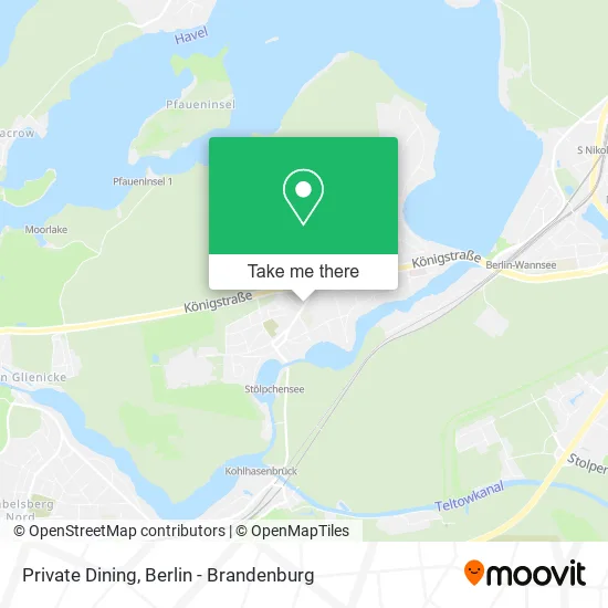 Карта Private Dining