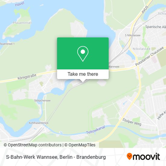 S-Bahn-Werk Wannsee map