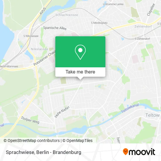 Карта Sprachwiese